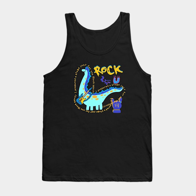 rock spirit, dinosaur Tank Top by zzzozzo